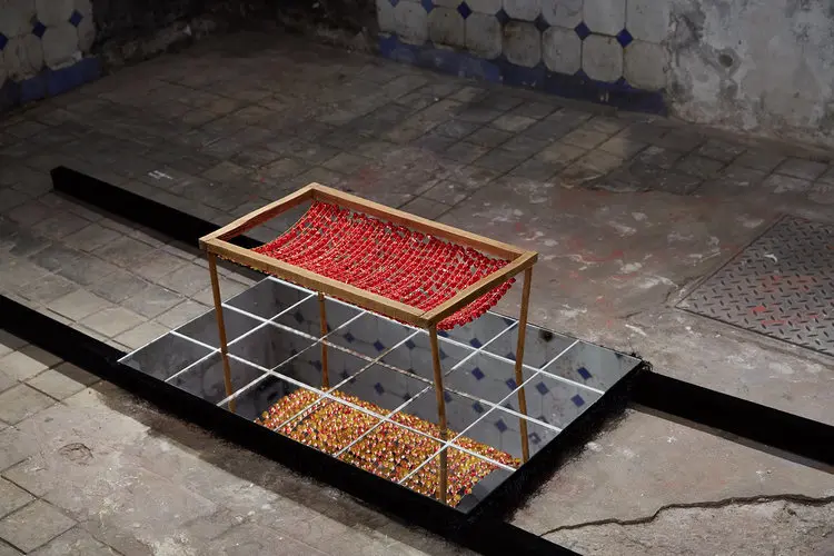 Annika Unterburg, Nirwana Hotel, wood and mixed media, 2008. Photo: stephiwald.com.
