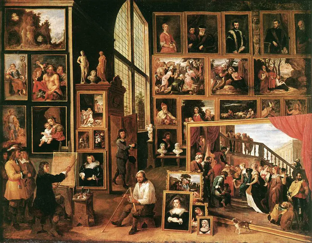 David Teniers the Younger, Gallery of Archduke Leopold Wilhelm in Brussels, Kunsthistorisches Museum, Vienna (Public Domain)