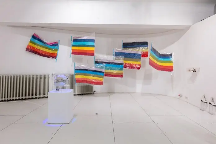 All at Once, exhibition view, Galerie Bridget Stern im Künstlerhaus FAKTOR, Hamburg, 2017. Photo: Daniel Fortmann.